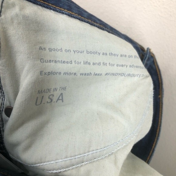 Outerknown Dune High Rise Slim Fit Jeans Size 24 - Picture 8 of 10